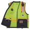 Ergodyne Two-Tone/Black Bottom Safety Vest 2XL, 3XL Class 2 U Back, , Zipper 2 Mic Tab, ID Window 8251HDZBK - alternate 4